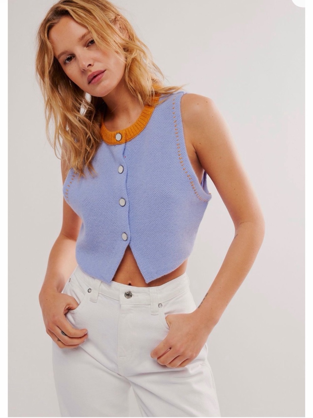 Free People Sammi Cashmere Vest NWT